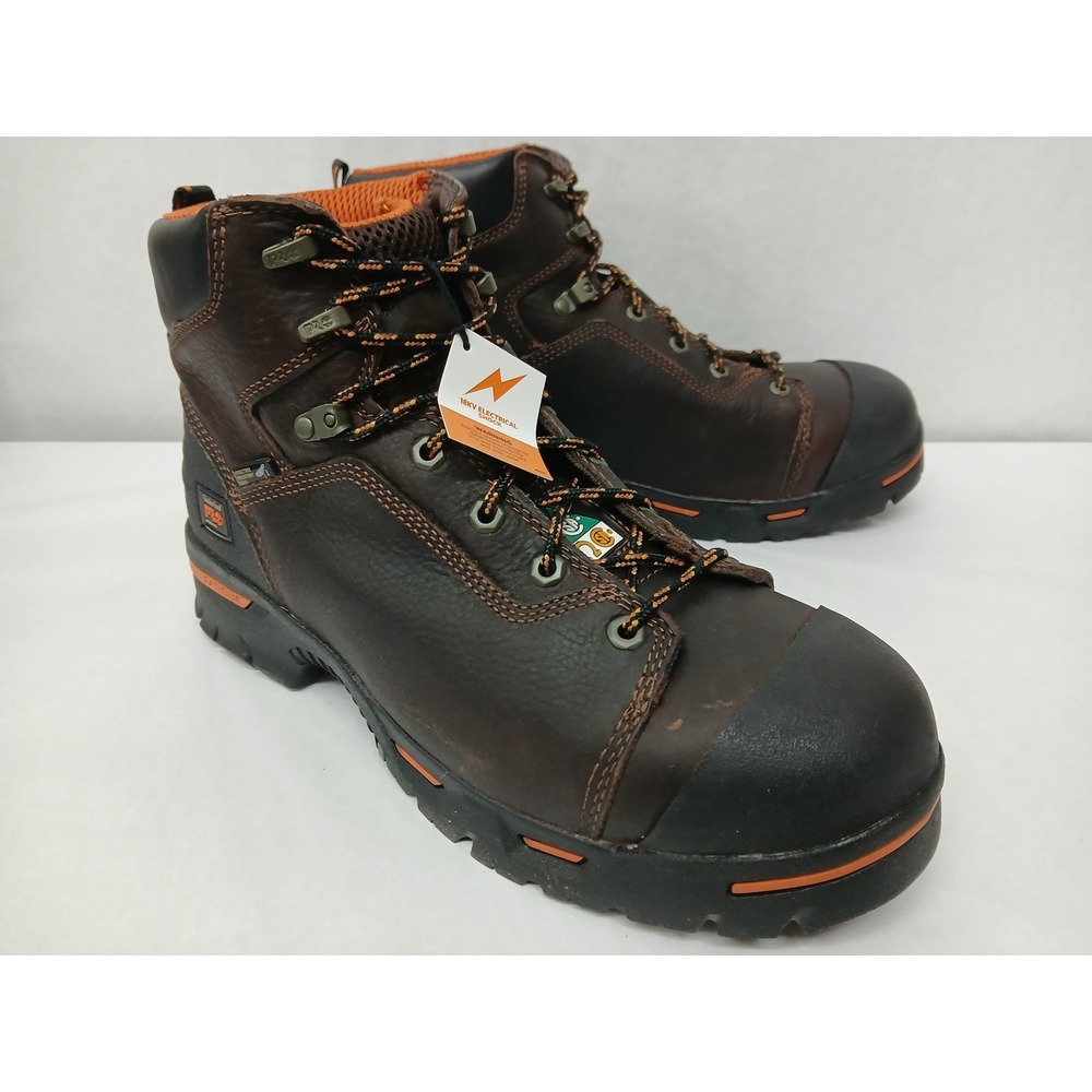 Men's Timberland PRO Endurance 6" Steel Toe Safety Work Boot 052562 Brown Sz 12